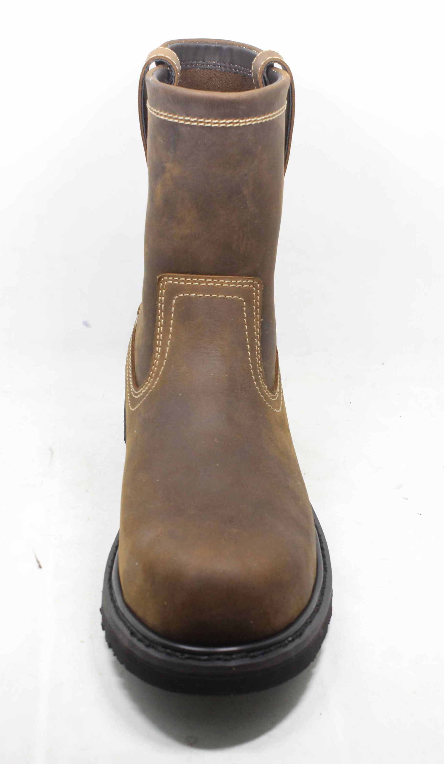 9 Inches  Leather Safety Toe Work Boots