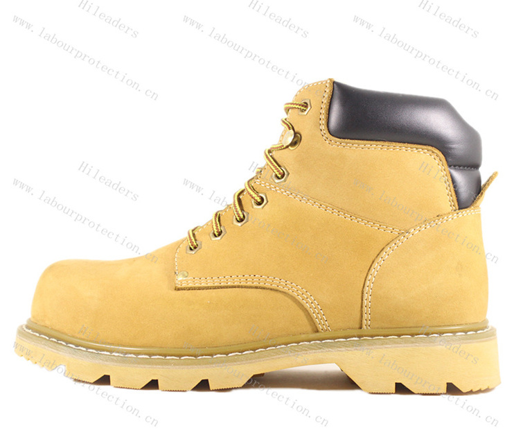 GOODTIRE LAND Nubuck Leather Boat Work boots With Steel Toe