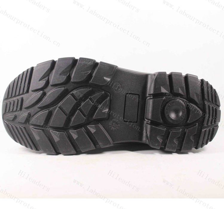 No lace mining safety boots / slip on safety working boots / steel toe protective work boots