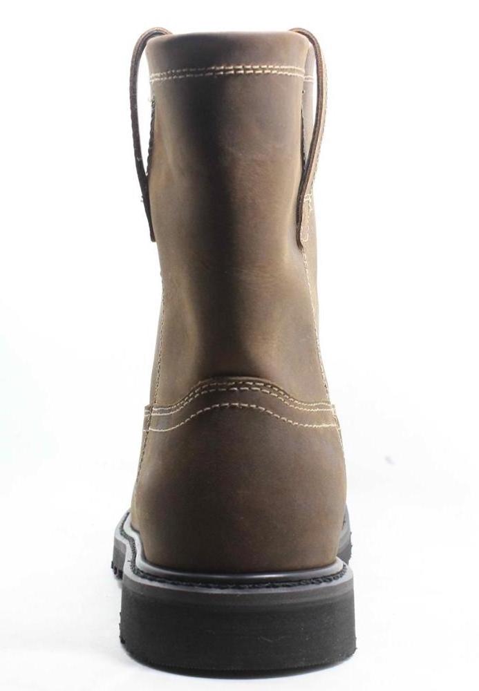 9 Inches  Leather Safety Toe Work Boots