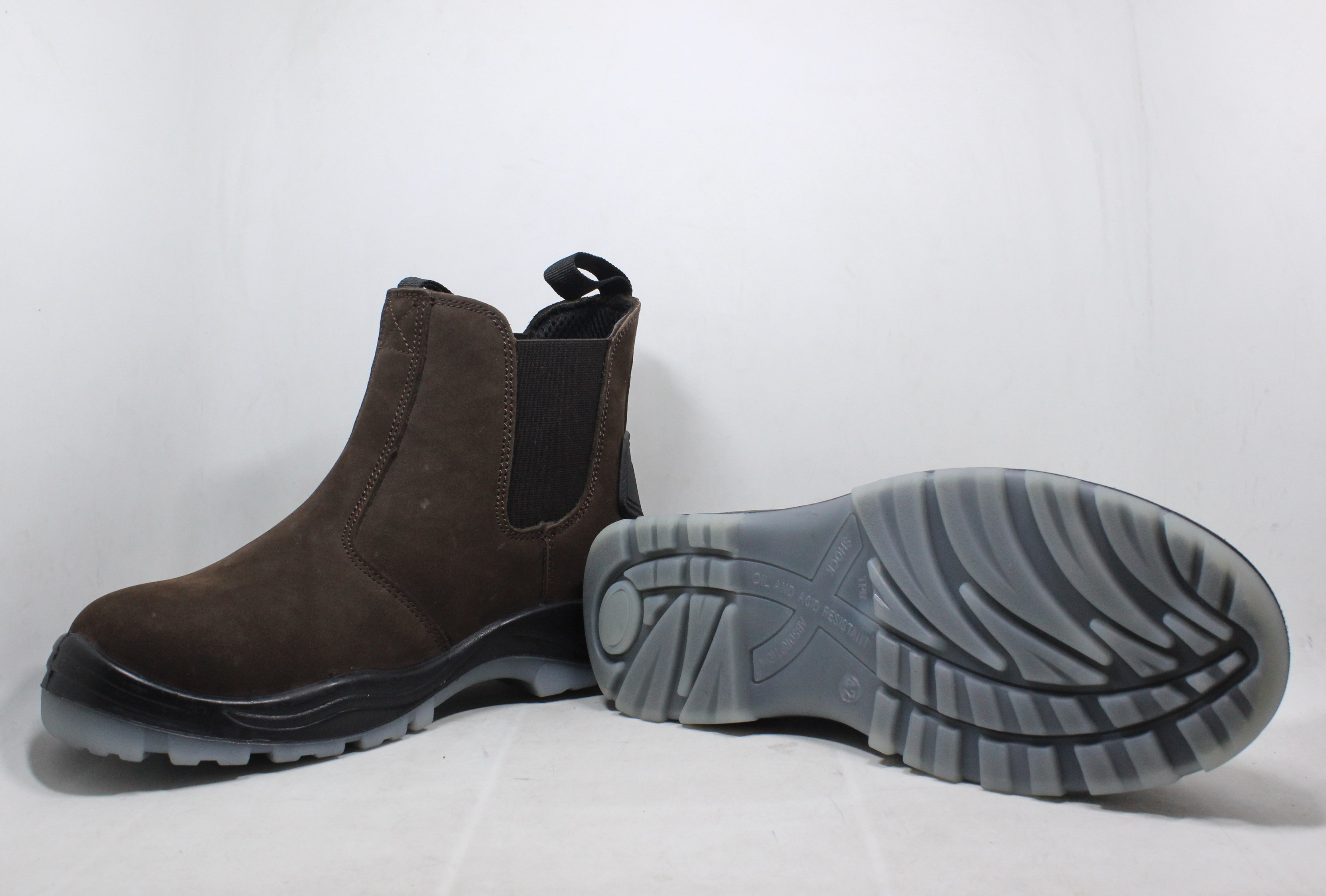 Slip On Industrial Safety Boots / Chelsea Safety Boots / Woodland Safety Shoes