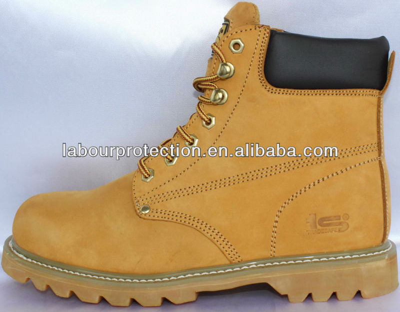 Safety Goodyear Welt Nubuck Leather Work Boots