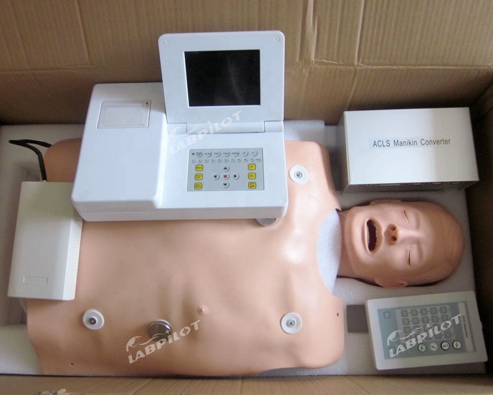 ACLS Training Manikin CPR AED ECG Intubation First Aid Dummy