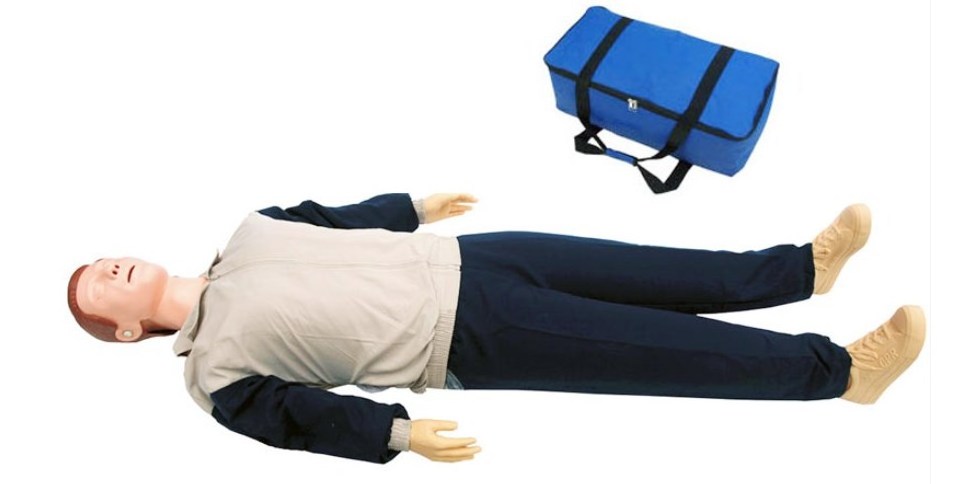 Advanced Full-body CPR Training Manikin with Large Touch Screen First Aid Teaching Mannequin