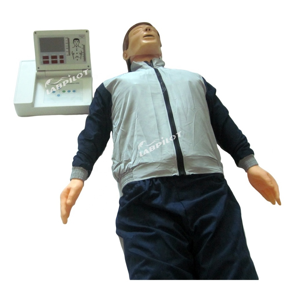 Advanced CPR Training Manikin English Voice Printer Large LCD Display Medical Models