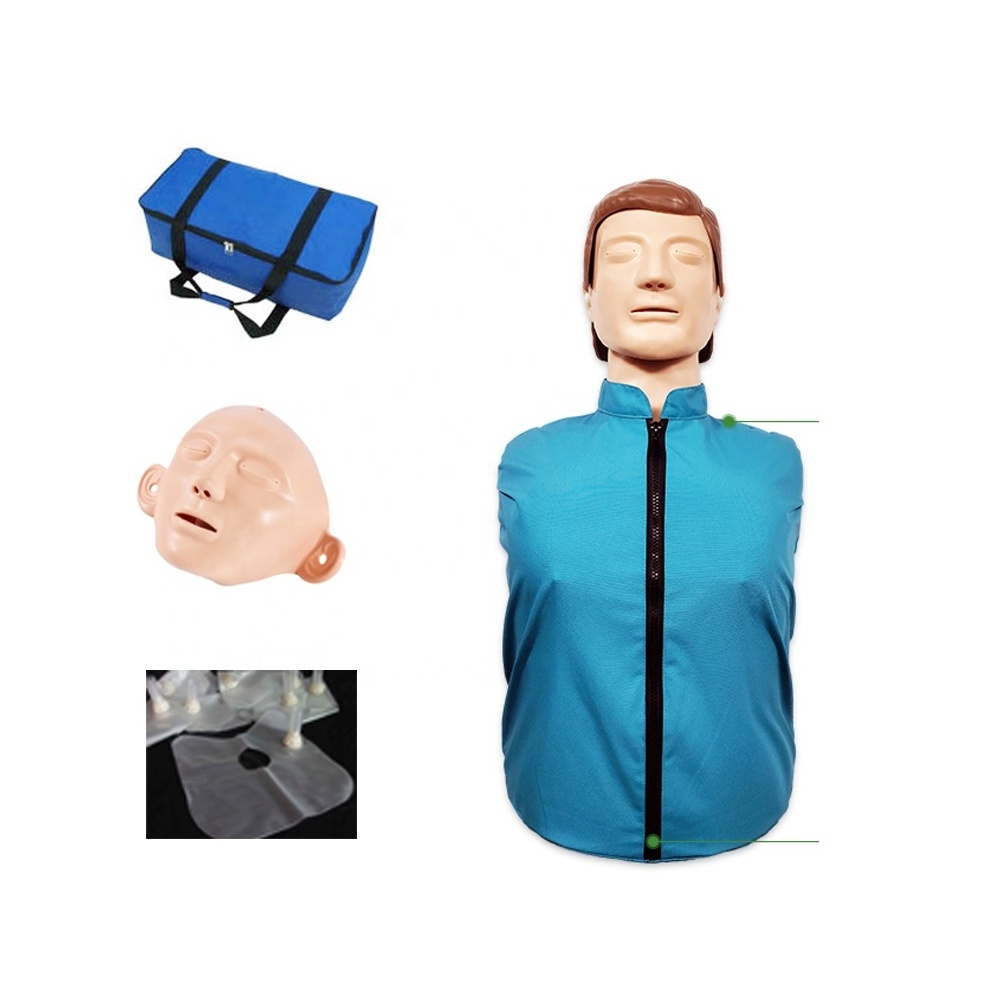 Adult Half Body CPR Medical Training Manikin with Monitor