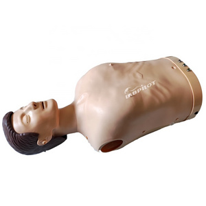 Electronic Bust CPR Training Manikin Half body Resuscitation Doll For Sale