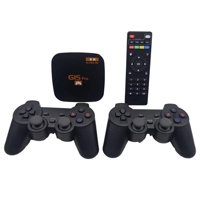 Dual Wireless Controller GI5Pro Android Game Set-Top Box Family Retro TV Game Consol6k Smart Tv Box  Gamepad Media Player TV BOX