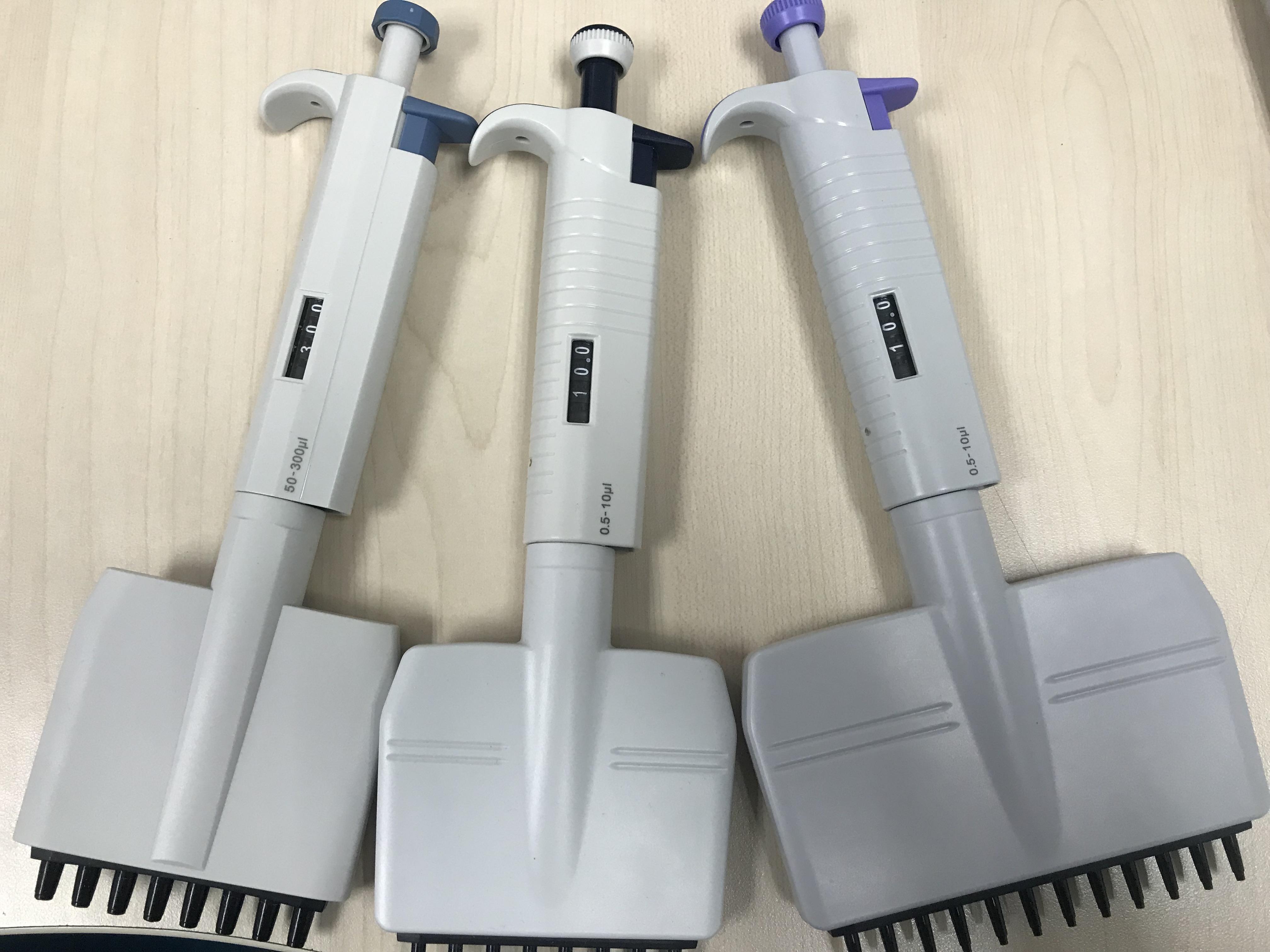 LABTEX Laboratory Pipette Muti-channel Adjustable TopPipette 8&12 Channel Laboratory Automatic Pipette