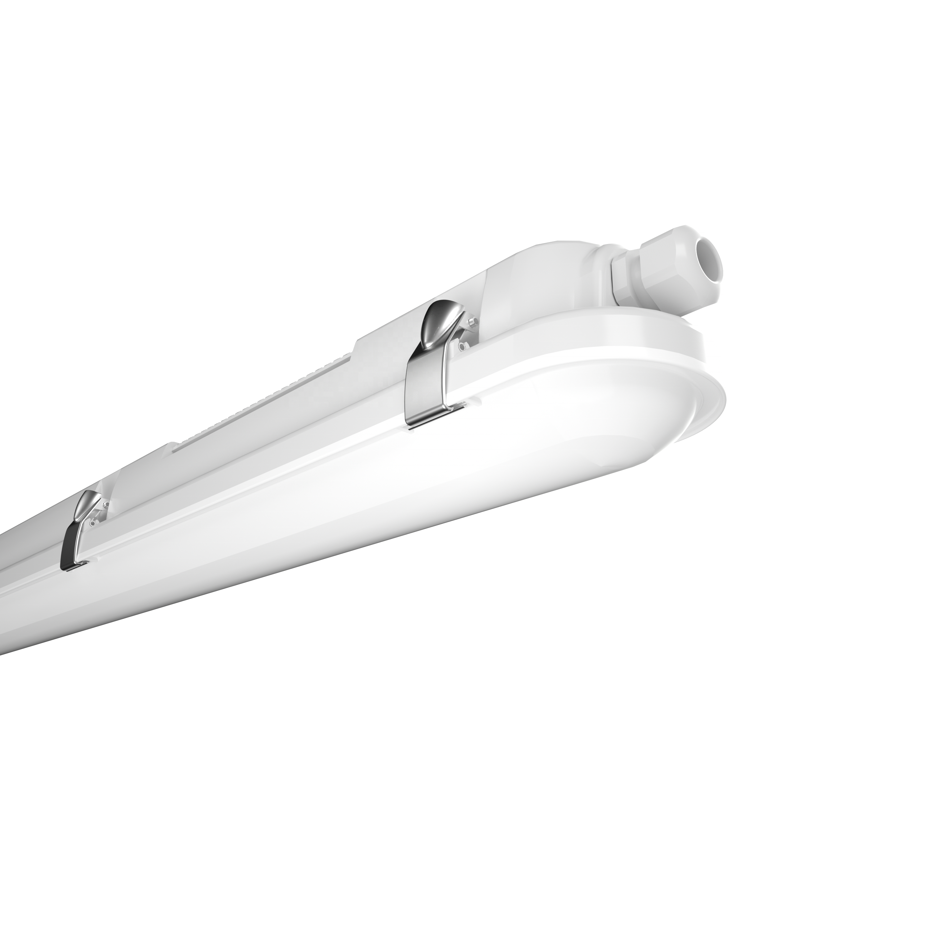 4ft shopping mall ceiling tri proof weatherproof emergency backup dali linear fixture surface mounted tube led batten light