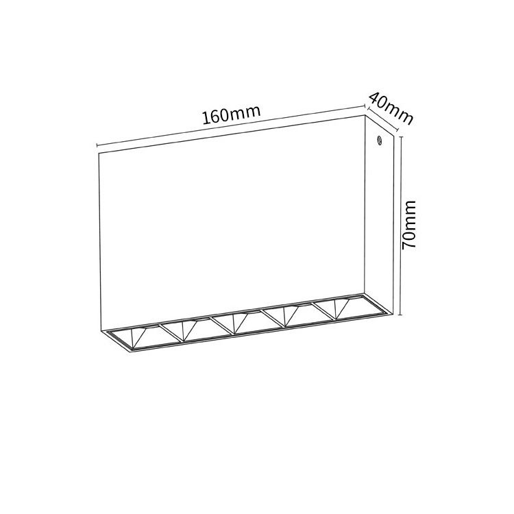 Outdoor Indoor Lighting Linear IP65 Waterproof 10W Led Ceiling Light Anti-glare Ceiling Wall Sconce Wall Lamp