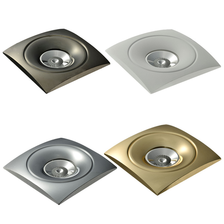 round square white chrome satin gold gun metal brass gu10 g53 mr16 ceiling spot light Frame LED Spot Light