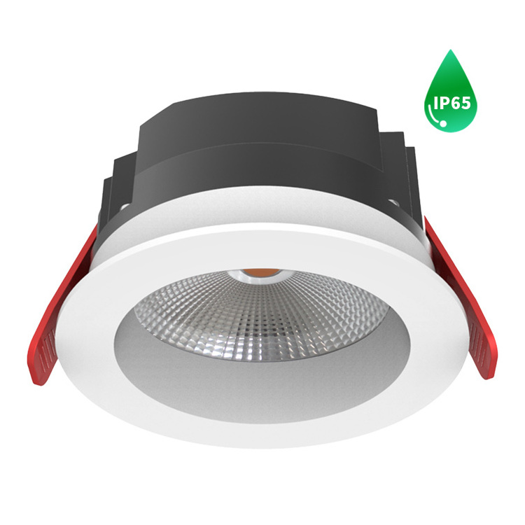 White color diecast aluminum ceiling ip44 3w 24w housing smart cob recessed led Round Cob Led Downlight