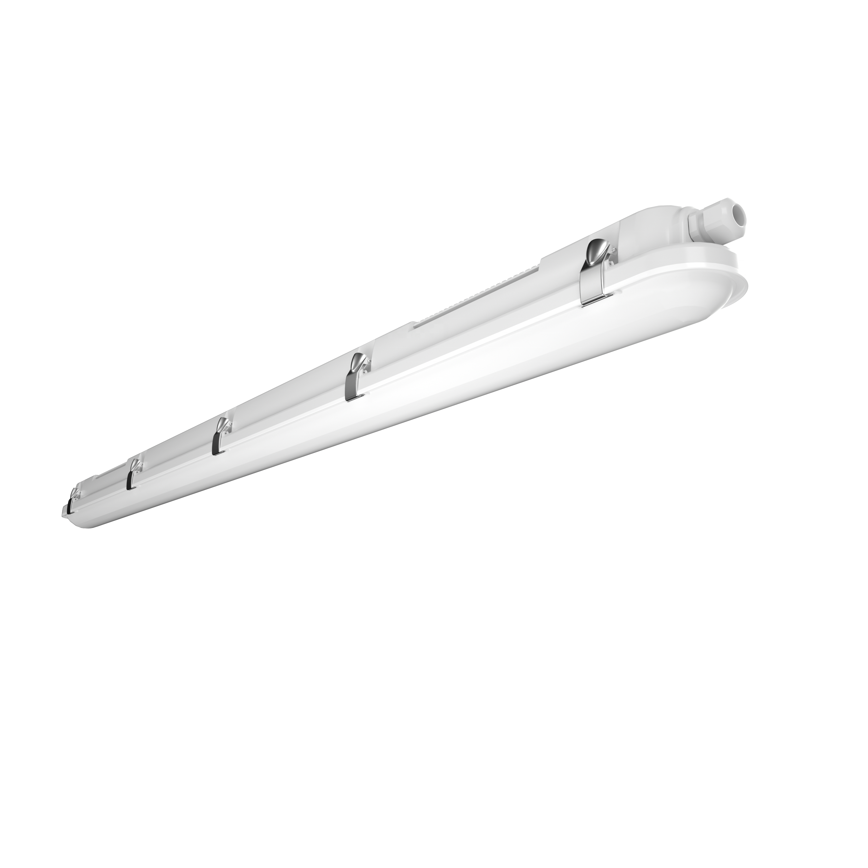 4ft shopping mall ceiling tri proof weatherproof emergency backup dali linear fixture surface mounted tube led batten light