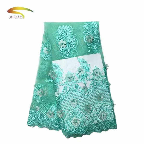 2017 100% Polyester Materials Cheap African Asian Lace for Evening Dresses Market in Dubai