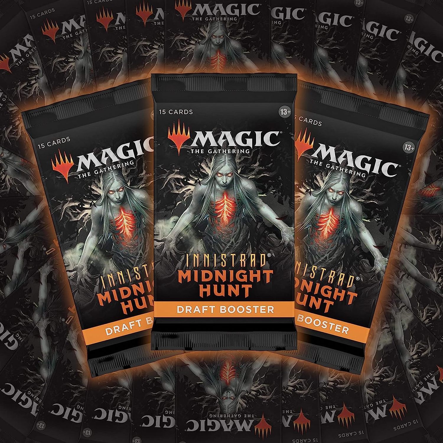 Playing Card The Gathering Innistrad: Midnight Hunt Draft Booster Box | 36 Packs (540 Cards)