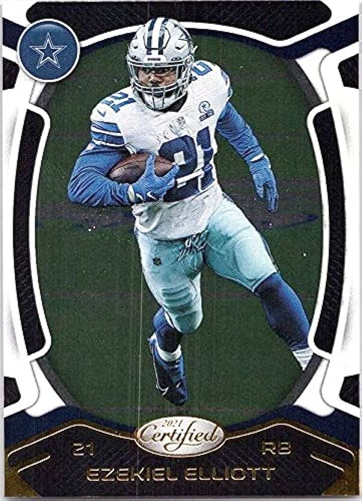 2018 Absolute Football #27 Ezekiel Elliott Dallas Official NFL Trading Card made by Panini