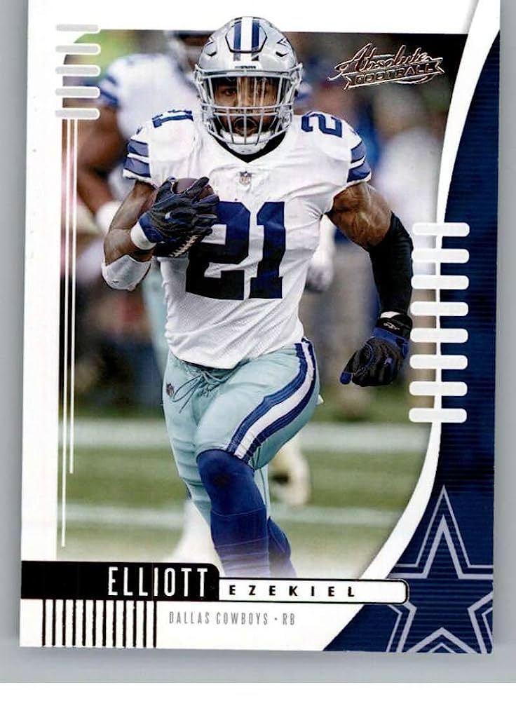 2018 Absolute Football #27 Ezekiel Elliott Dallas Official NFL Trading Card made by Panini