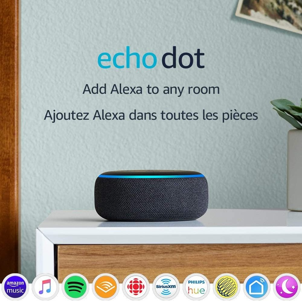 Echo Dot (3rd gen) - Smart speaker with Alexa Special Edition - Charcoal