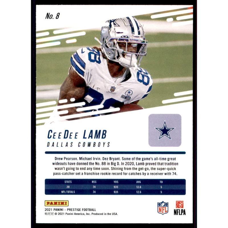 2021 Panini Break #5 CeeDee Lamb Dallas NFL Football Trading Card