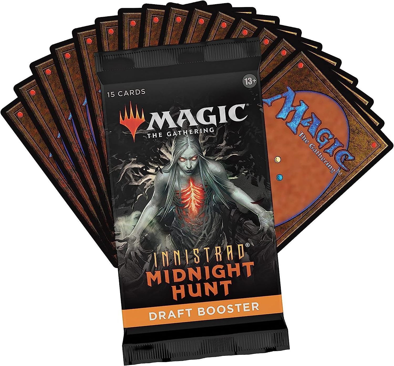 Playing Card The Gathering Innistrad: Midnight Hunt Draft Booster Box | 36 Packs (540 Cards)