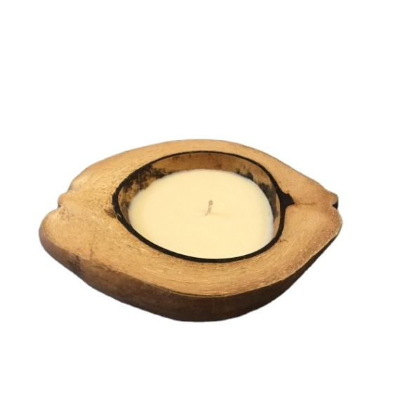 Wholesaler ODM  best selling Tropical life coconut with husk candle with coconut scent made in Vietnam