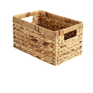 Wholesaler ODM High quality best selling eco-friendly water hyacinth rectangular storage basket from Vietnam