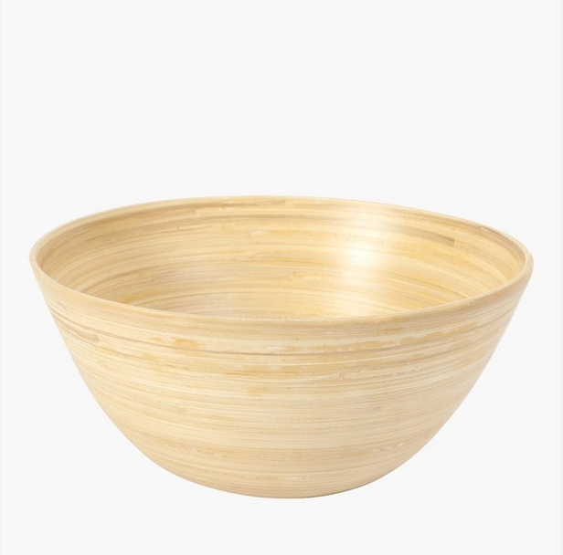 Wholesaler best selling Durable bamboo spun fiber natural Fruit basket customize color for salad bowl healthy vegan bowl