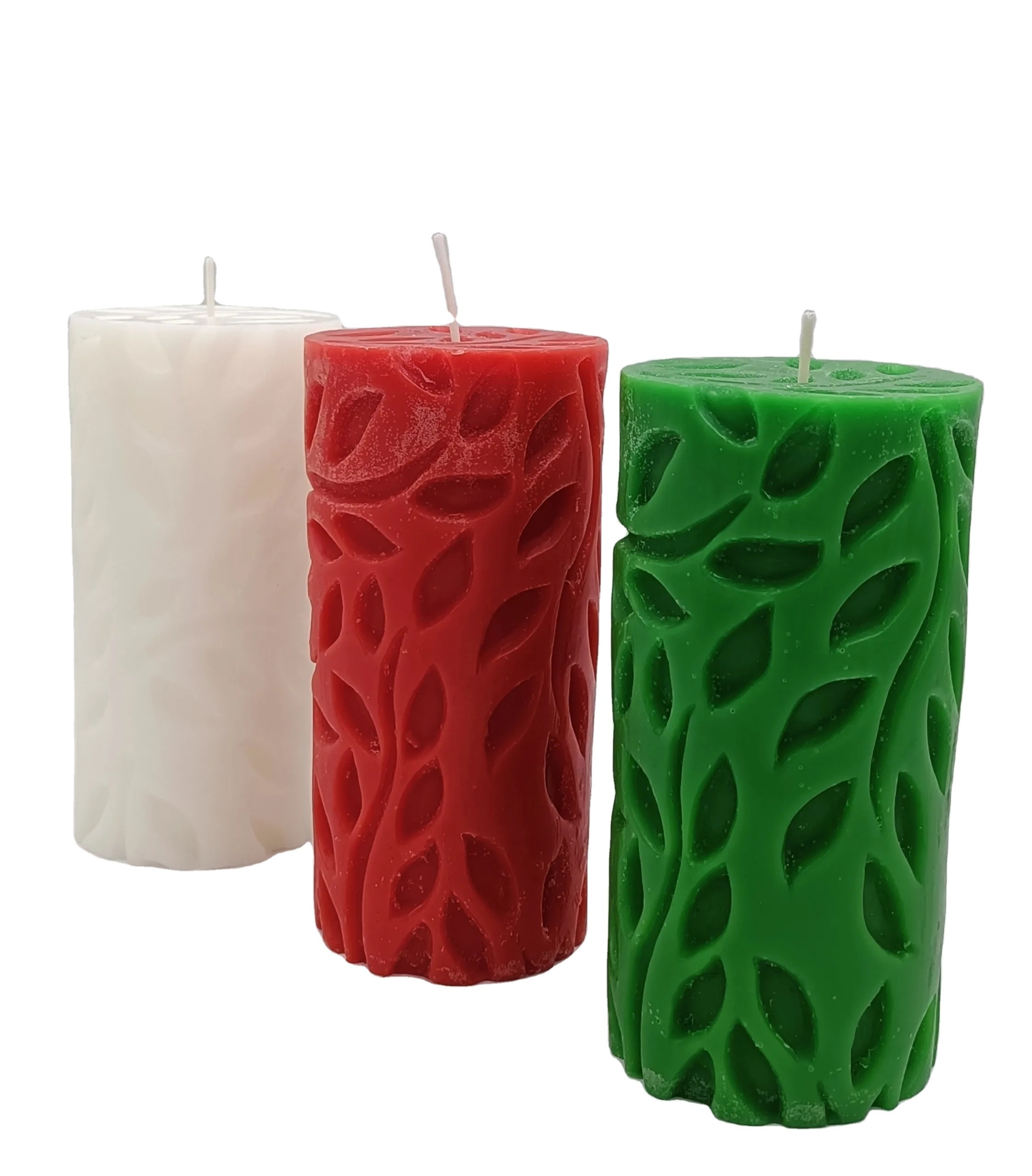 Wholesaler Hand-poured customize scented candles  Pillar  for Noel Christmas decoration made in Vietnam