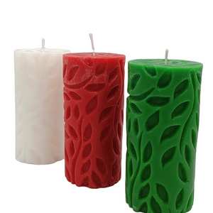 Wholesaler Hand-poured customize scented candles  Pillar  for Noel Christmas decoration made in Vietnam