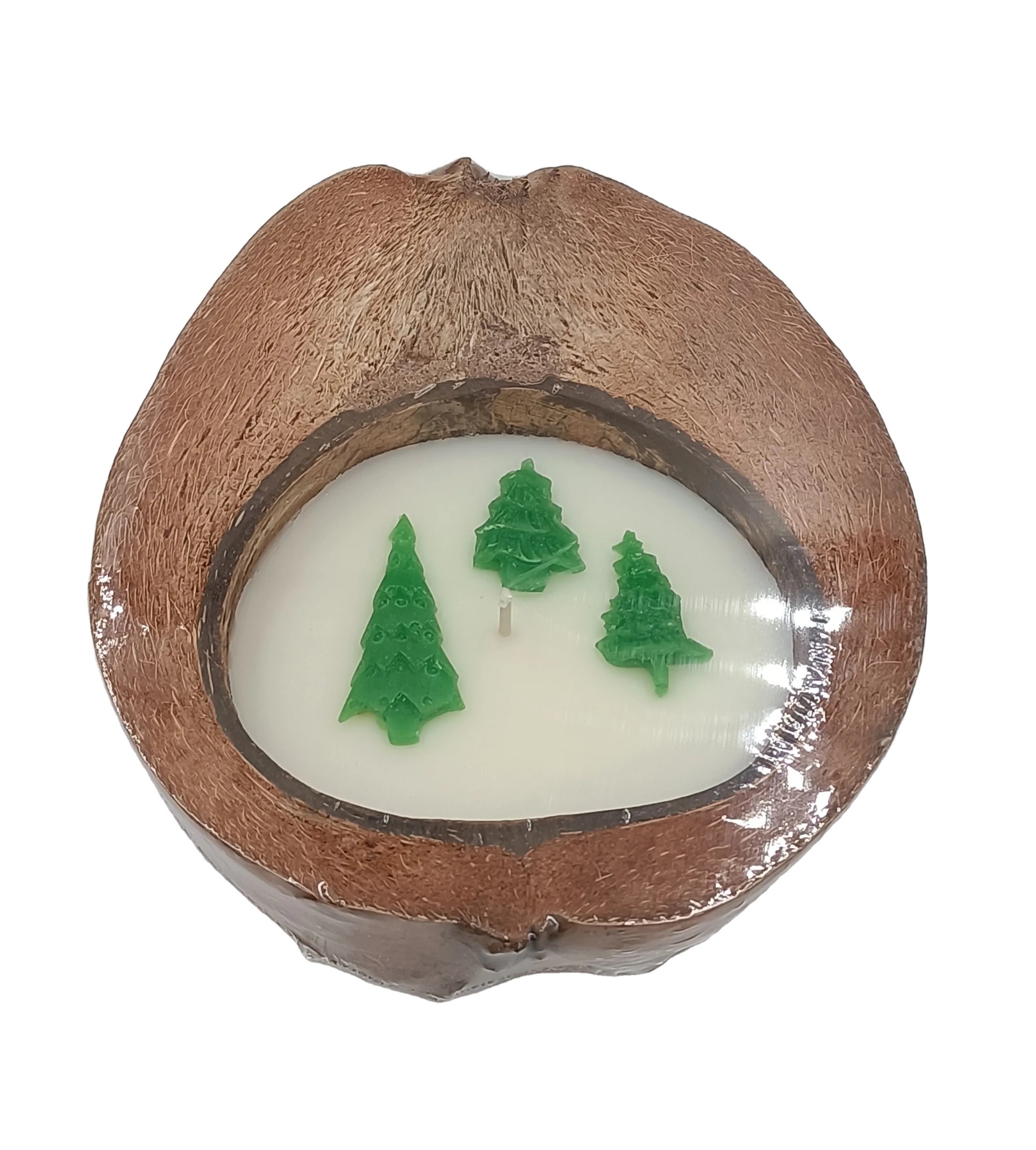 Wholesaler Hand-poured customize scented candles with Pine tree  for Noel Christmas decoration made in Vietnam