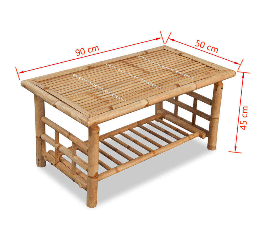 Wholesaler High quality best selling new collection Bamboo foldable table for dinning room tropical decoration from Vietnam