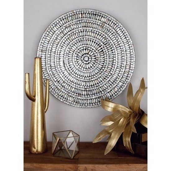 Best selling High end quality wholesales mother of pearl wall art decor for home made in Vietnam