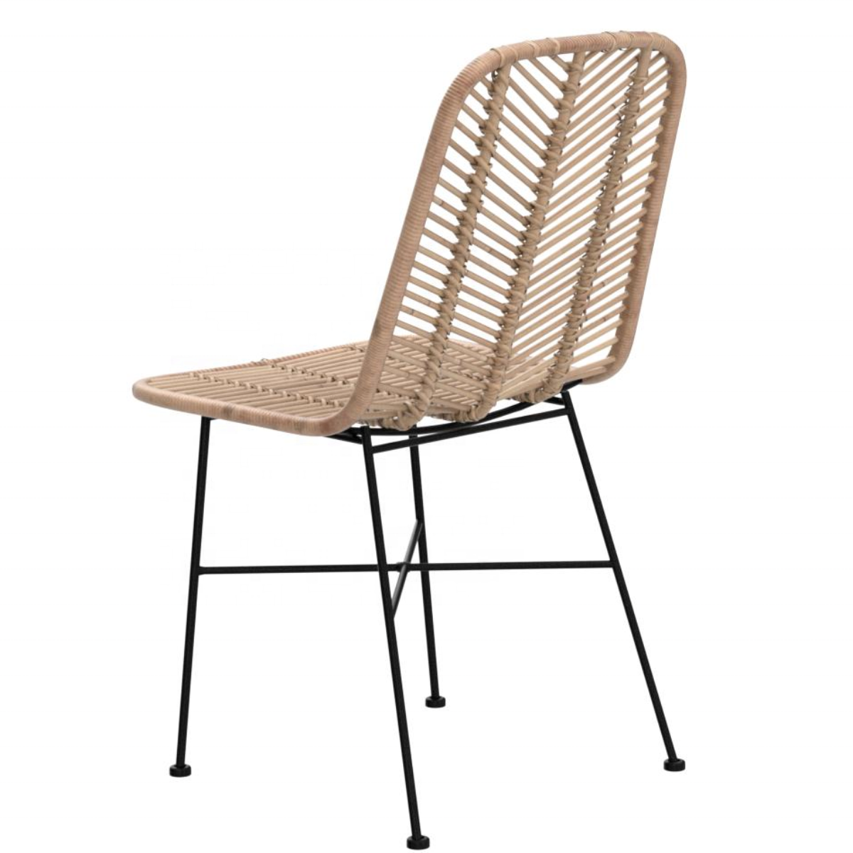 Wholesale High quality new design Natural Dining rattan chair Back Arm Chair  with cushion made in Vietnam