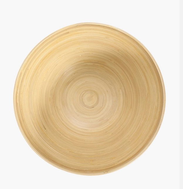 Wholesaler best selling Durable bamboo spun fiber natural Fruit basket customize color for salad bowl healthy vegan bowl