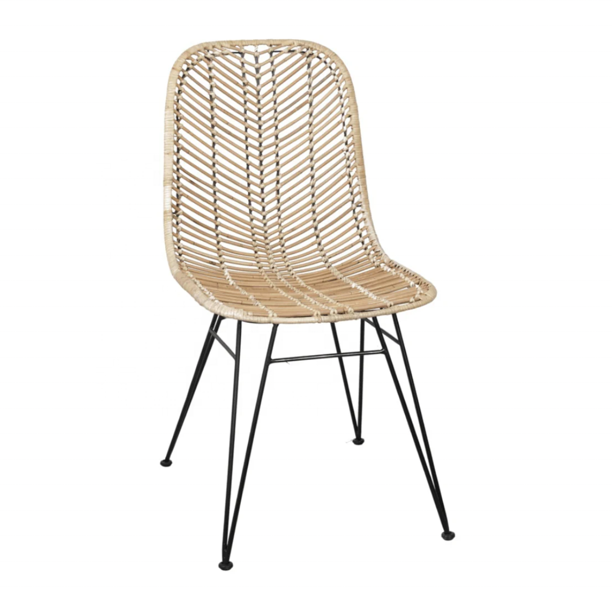 Wholesale High quality new design Natural Dining rattan chair Back Arm Chair  with cushion made in Vietnam