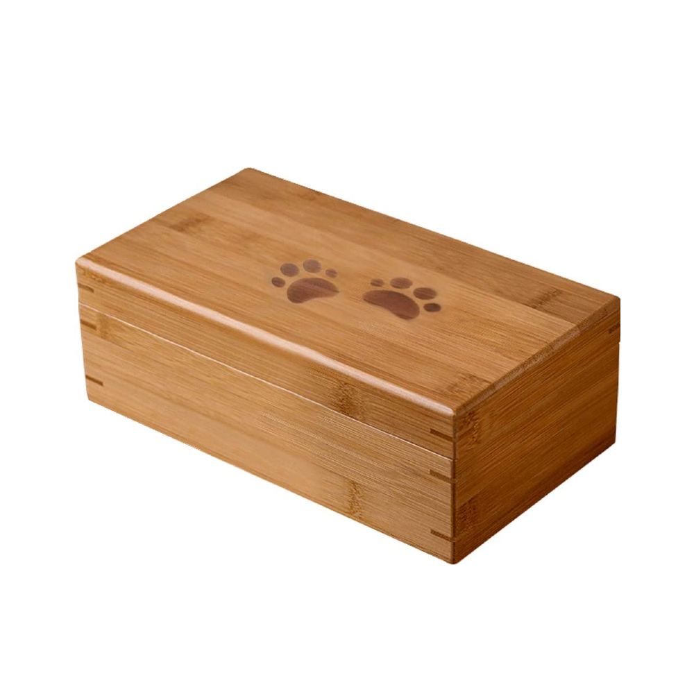 High quality wholesale pet cremation urn bamboo memorial urn for burial various sizes nice price from Vietnam