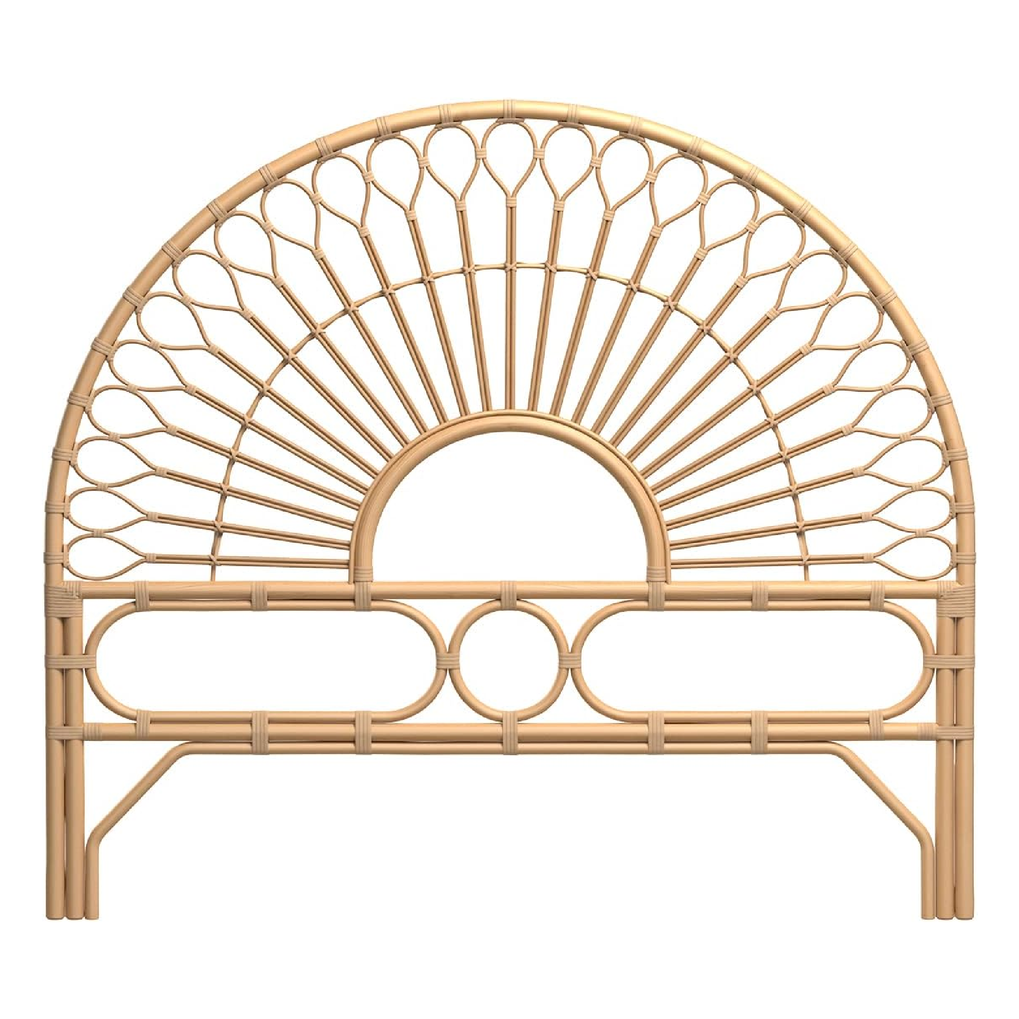 Handmade natural rattan headboard bed decoration Bohemian Chic Inspiration wholesale cheap price from Vietnam