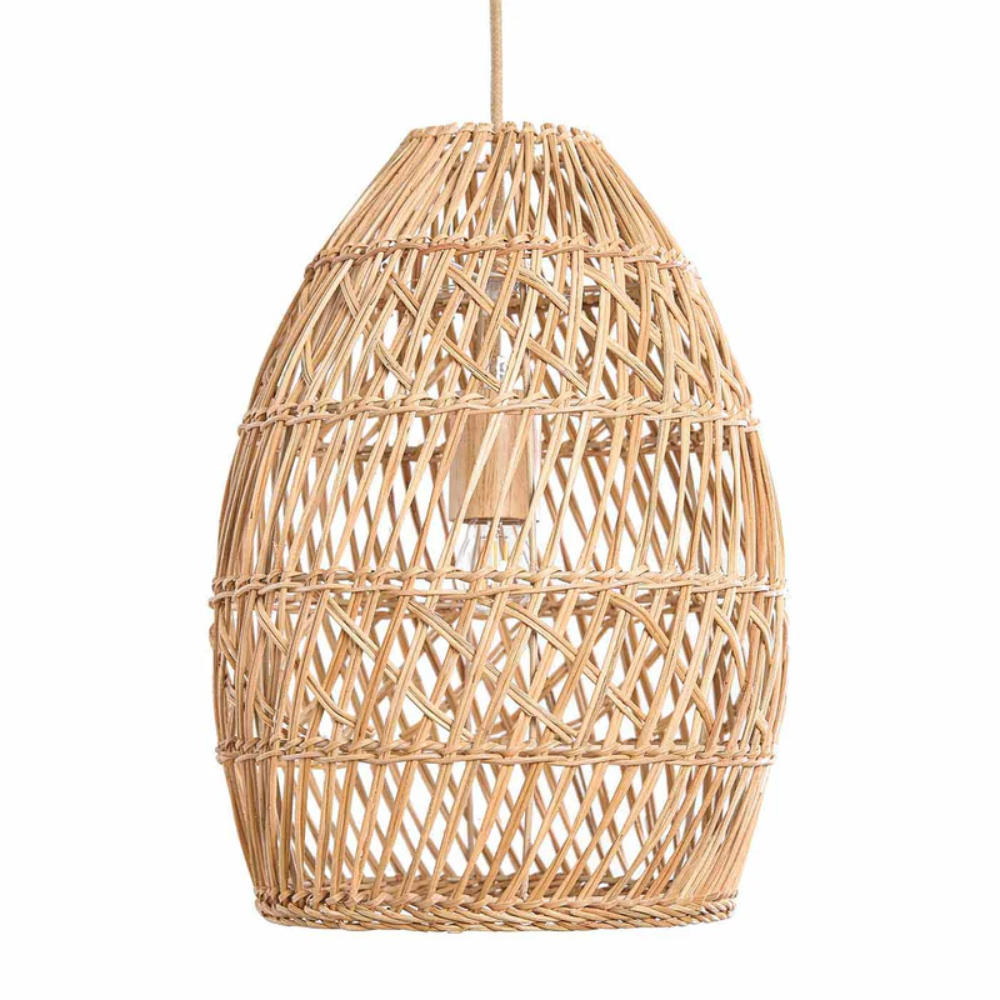 Handcrafted Rattan Pendant Light Eco-friendly Wicker Rattan Lampshade Boho Kitchen Bedroom Decor Wholesale from Vietam