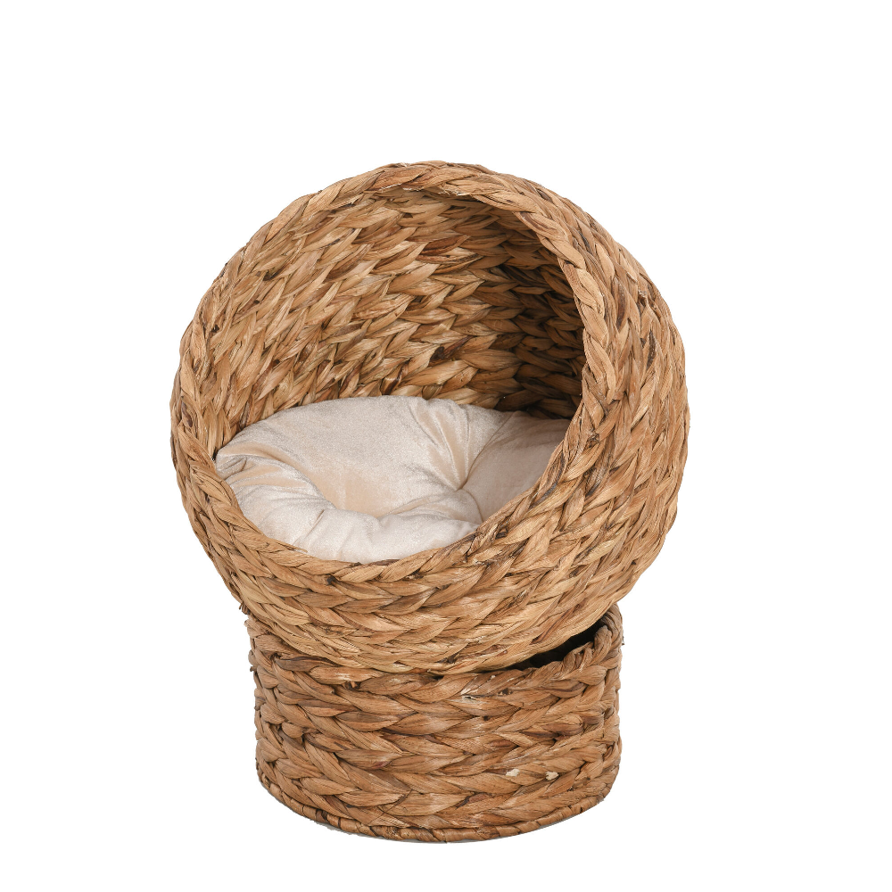 High quality best selling natural water hyacinth elevated cat bed basket house chair sofa made in Vietnam