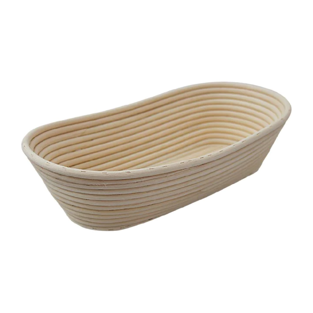 High quality cheap price natural rattan oval bread proving basket with fabric liners for home bakers made in Vietnam