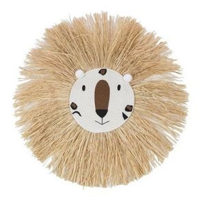 Eye-catching Macrame Animal Wall Basket Decoration Nursery Kids Bedroom Playroom Made with Raffa Straw from Vietnam