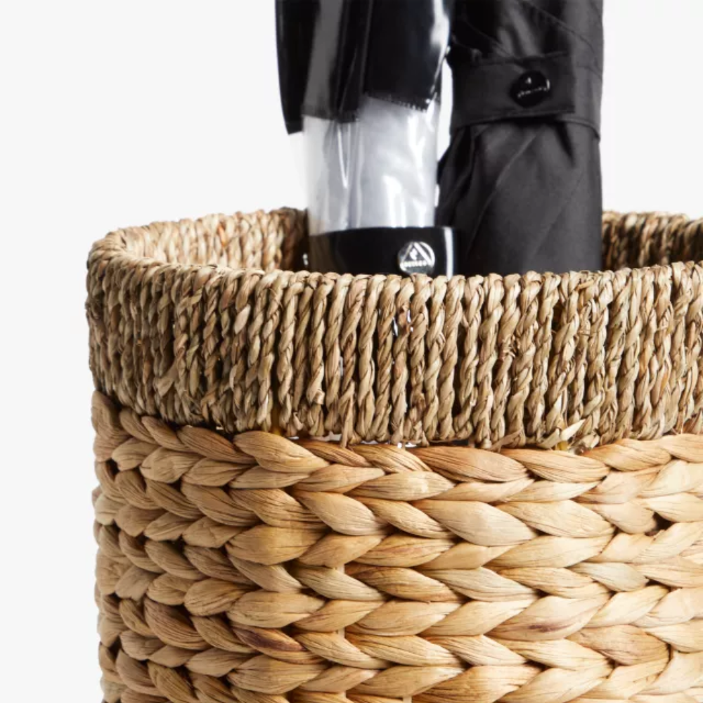 Cheap price eco-friendly water hyacinth umbrella stand storage basket for entry handwoven wholesale from Vietnam