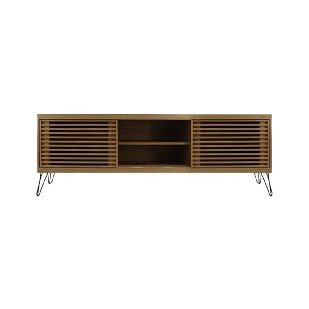 New product wooden TV cabinet with metal legs sliding doors modern elegant high quality furniture made in Vietnam