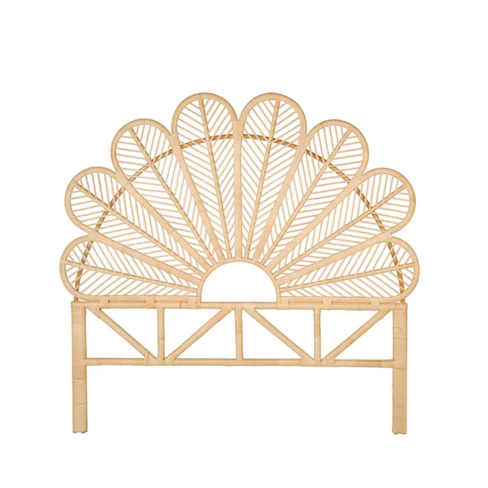 High quality handwicker natural rattan bedheads and headboards Farmhouse Boho design bedroom decoration from Vietnam