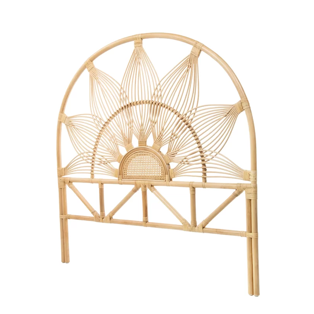 High quality handwicker natural rattan bedheads and headboards Farmhouse Boho design bedroom decoration from Vietnam