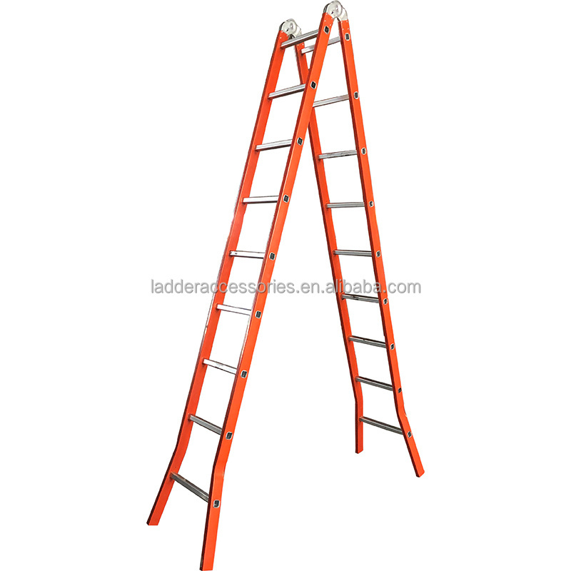 Fiberglass  ladder  making machine, manual tube expanding and riveting