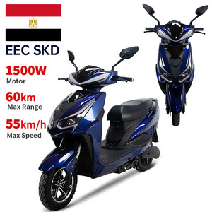 Egypt best selling 1000-1500W electric racing motorcycle SKD 2 wheel sport electric scooter