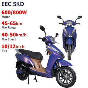 10inch 600W/800W 40-50km/h speed 45-65km range electric moped motorcycle with pedal