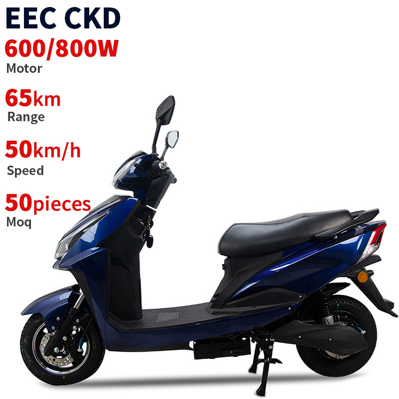 India best selling 600/800W electric racing motorcycle SKD 2 wheel sport electric scooter